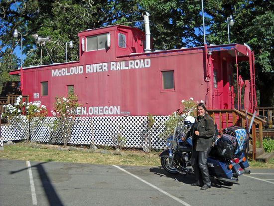 In O'Brien (Oregon) haben wir diesen schönen Eisenbahnwagen gesehen.