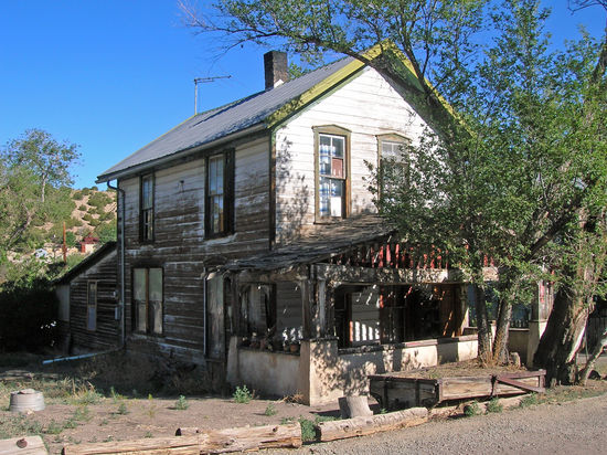 Altes Haus in Madrid - New Mexico.