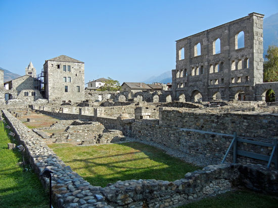 Aosta - Reste des Amphitheaters