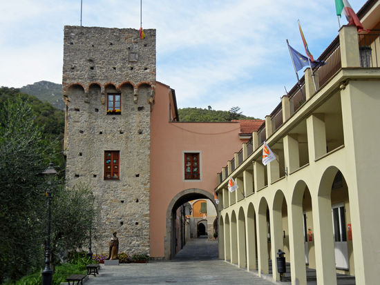 Zuccarello, im Tal des Flusses Neva, Provinz Savona