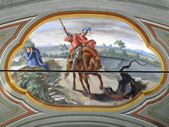 Im Innern der Kirche San Giovanni Battista in Cervo