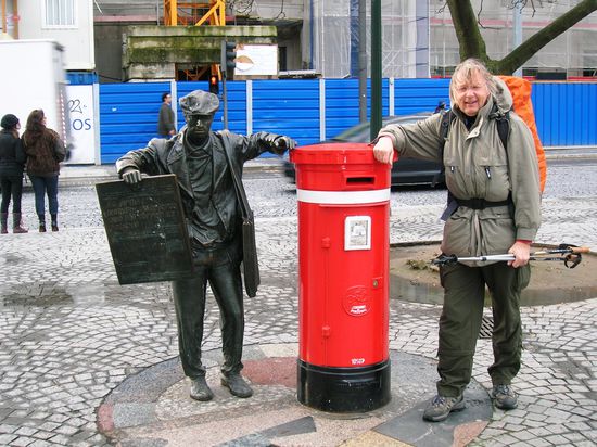 Rolf auf dem Weg zur Kathedrale und dann geht es weiter