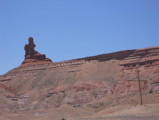 Richtung Kayenta - Eulenfelsen