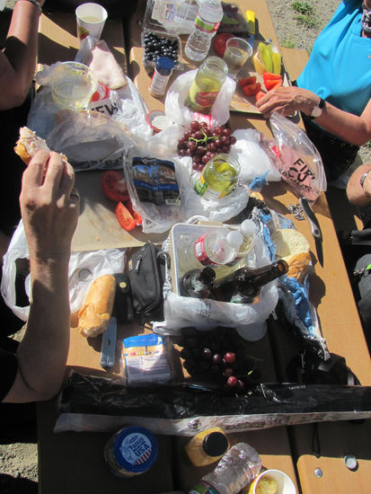 Picknick am Gunnison River ... alles dabei