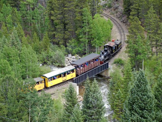 Schmalspurbahn Colorado Central Railroad bei Georgetown