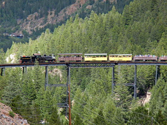 Schmalspurbahn Colorado Central Railroad bei Georgetown