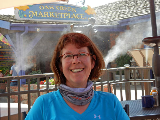 Rita (Rita + Chris + Doris haben uns 2013 auf der Tour begleitet) in Sedona