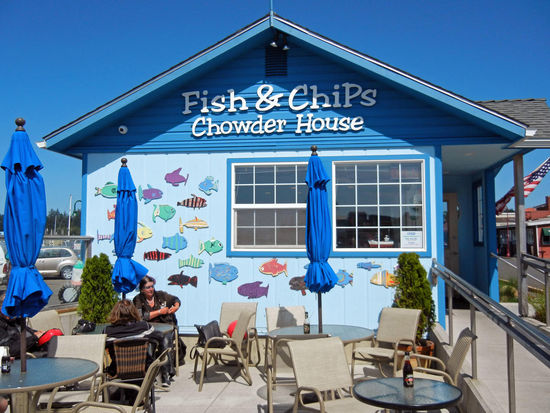 Hier kann man gut frischen Fisch essen - in Bandon