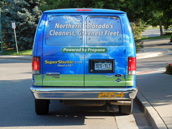 Unser Shuttle Bus nach Denver