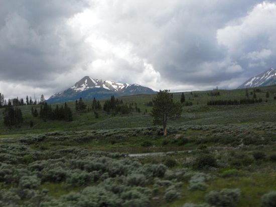 Dunkle Wolken -im Yellowstone NP