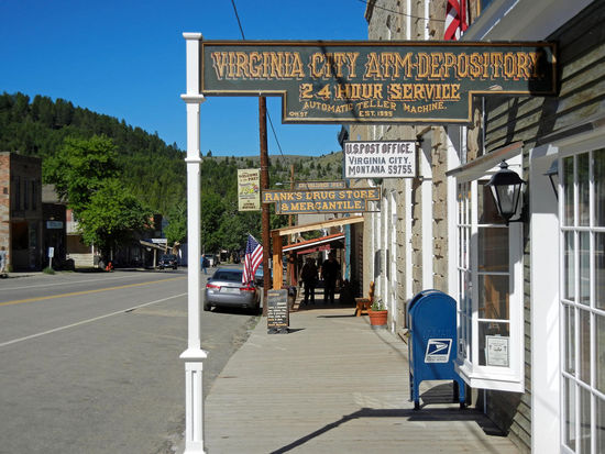 In Virginia City (Montana) macht man eine Reise in die Vergangenheit.