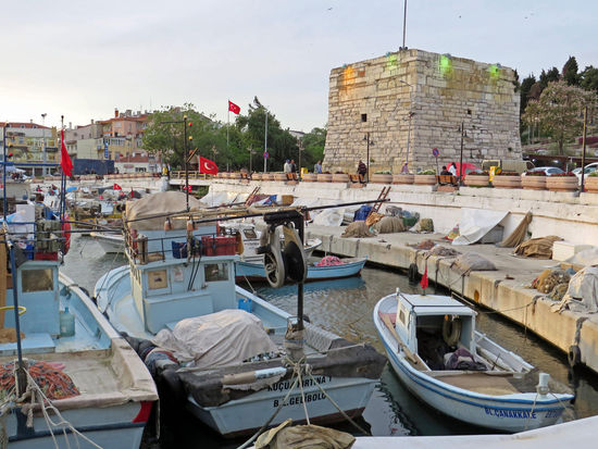 Hafen von Gelibolu - Türkei.