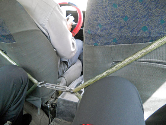 In einem Taxi in Maragheh ...