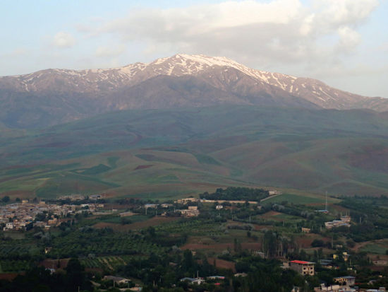 Blick von unserem Hotelfenster in Borujerd - Zagros Gebirge