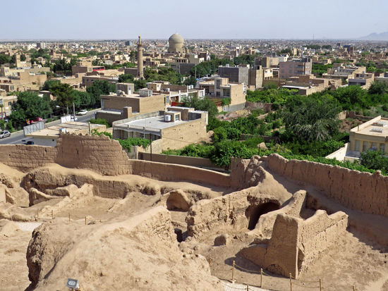 Blick von der Festung über Meybod