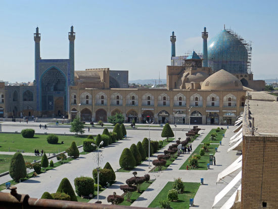 Esfahan - Blick vom Ali Qapu Palast über den Meydan-e Imam - Naqsh-e Jahan