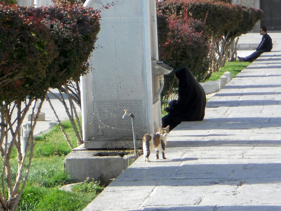 Unterwegs in einem der vielen Parks in Esfahan
