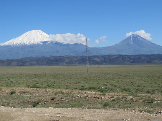 Blick von Bazargan - Iran - auf den Berg Ararat