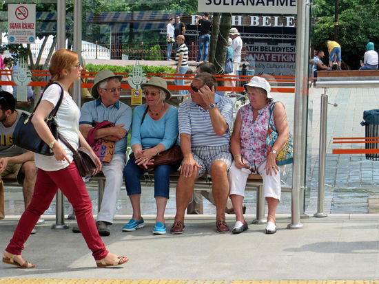 Touristen in Istanbul