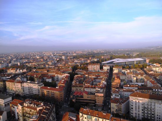 Blick von der Mole über Turin