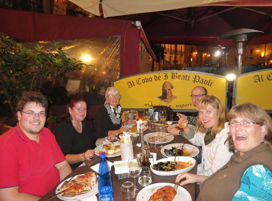 Abendessen am ersten Abend