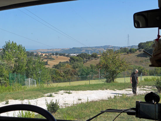 Begutachtung des Platzes