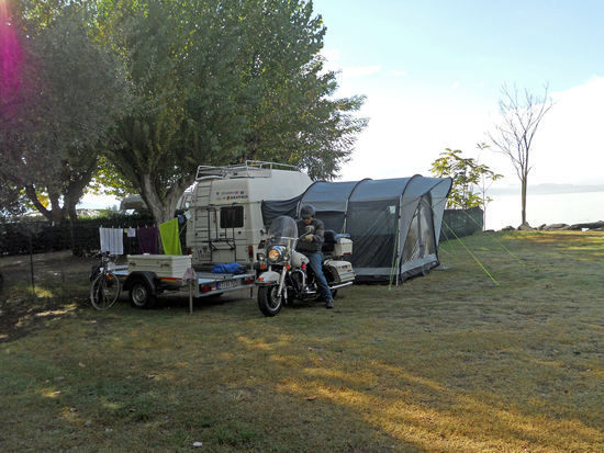 Abfahrt zur nächsten Tour
