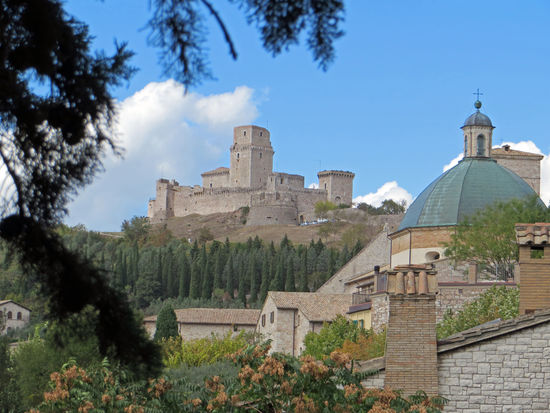 Assisi - Blick auf Rocca Maggiore