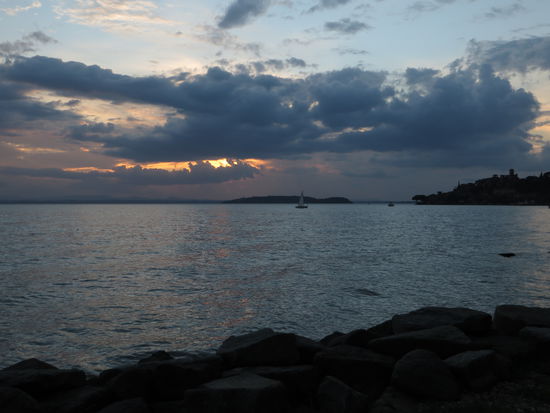 Die Abende am Lago di Trasimeno waren immer wunderschön.