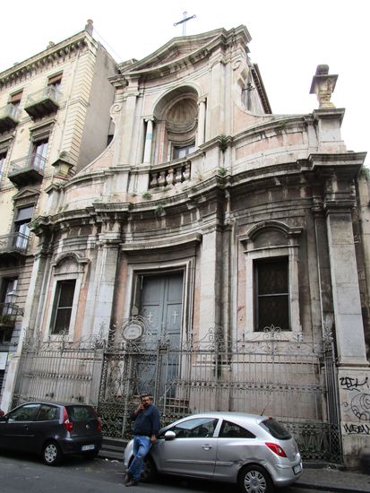 Capella Arciconfraterniat dei Bianchi, eine Kapelle im typischen Barockstil von Catania