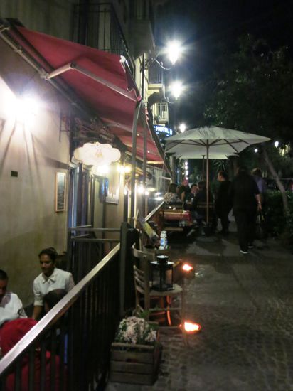 Man konnte im November noch gut abends draußen sitzen