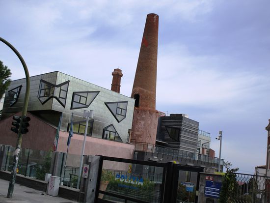 Das Areal der Ciminiere, ein polyfunktionaler Komplex aus Museen, Kultur- und Konferenzzentren.