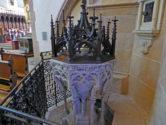 Thann - gotische Stiftskirche Saint-Thiebaut, 14./16. Jh.