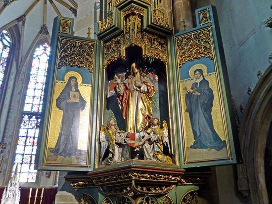 Thann - gotische Stiftskirche Saint-Thiebaut, 14./16. Jh.