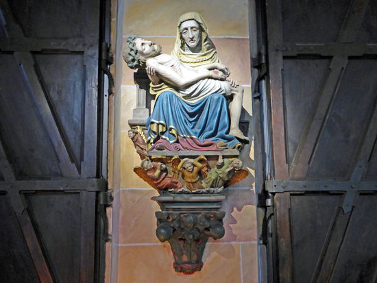 Thann - gotische Stiftskirche Saint-Thiebaut, 14./16. Jh.