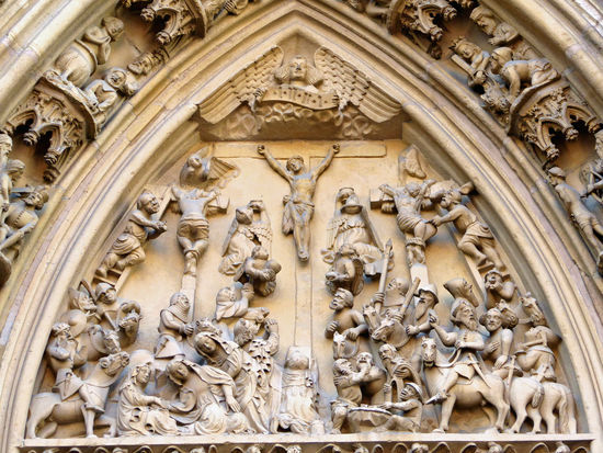 Thann - gotische Stiftskirche Saint-Thiebaut, 14./16. Jh.