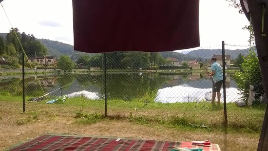 Lac Chaume in Le Thillot - Angler in Aktion