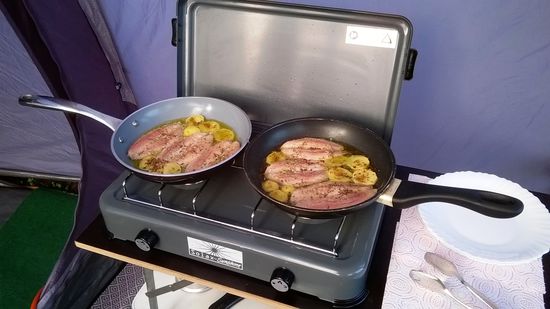 Sardinen und Kartoffeln