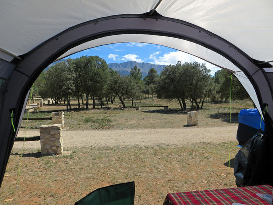 Blick von unserem Campingplatz Maria, Los Velez Natural Park