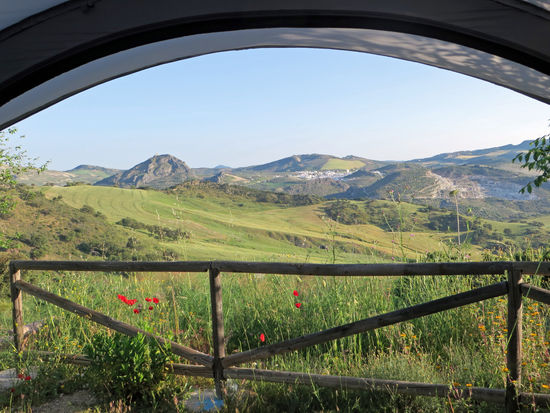 Blick von unserem Campingplatz