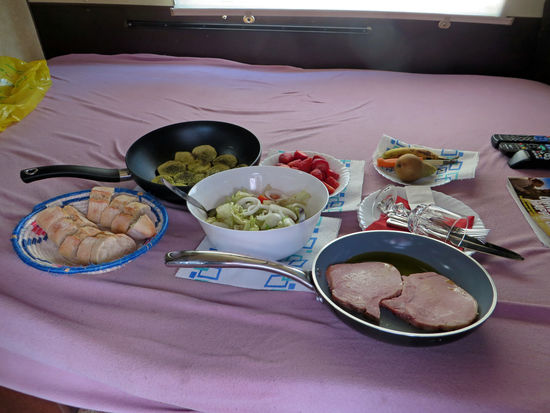 Vorbereitung zum Abendessen