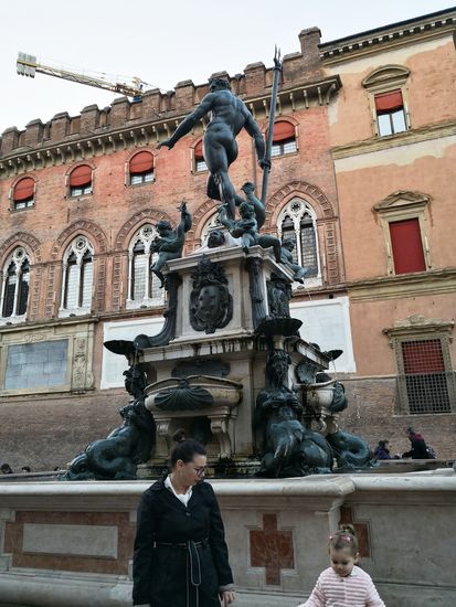 Piazza Nettuno mit Bronzestatue des Meergottes