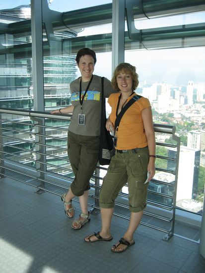 Sonja und ich auf der Skybridge