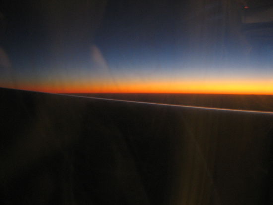 Morgendaemmerung ueber Melbourne