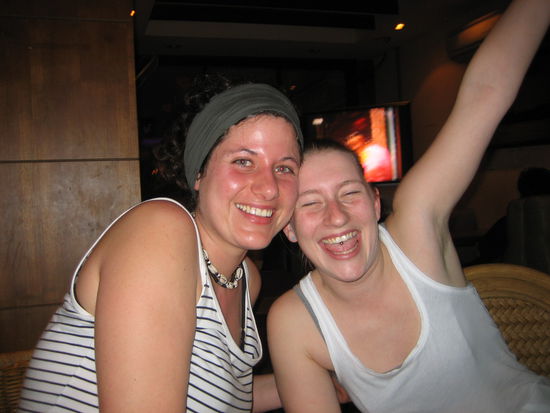 Freude ueber die gefundene Sandra