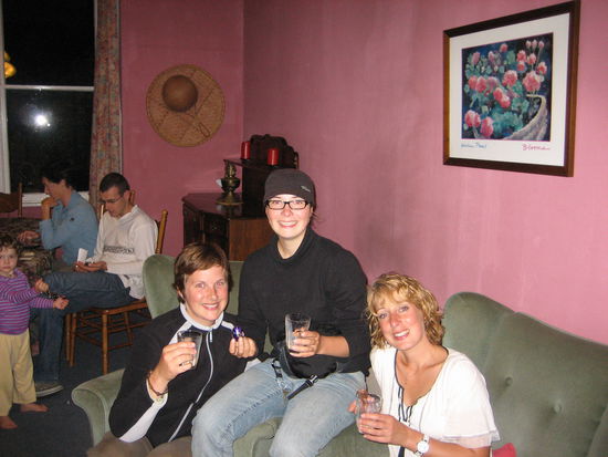 Swantje, Lina, Sonja - unser Ostersonntagabend