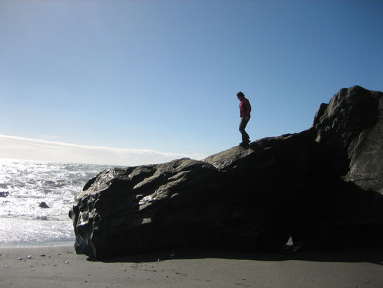 Am Strand irgendwo an der Westkueste