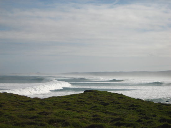 Am 90 Mile Beach, der nur 63 Meilen hat oder so!
