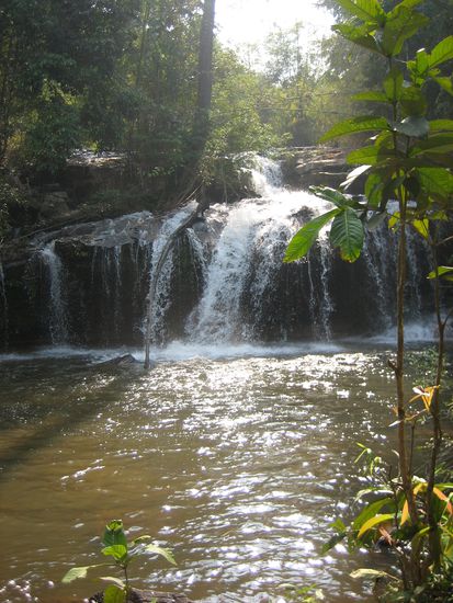 Unser Wasserfall - kalt aber super