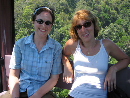 In der Seilbahn - Sonja und ich